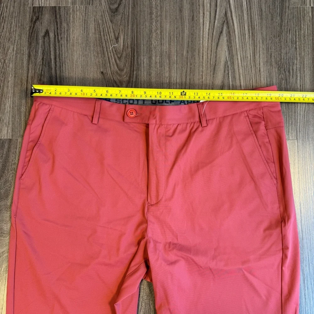 Boston Scott Golf Men's Golf Tech Pants Merlot Casual Golf Size 40/33